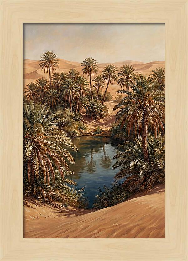 Oasis Serenity Amidst Sands