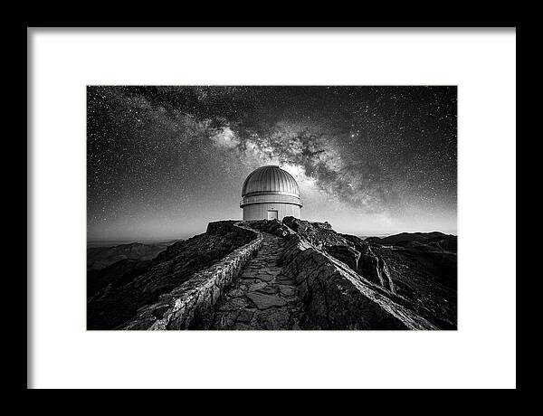 Observatory Dome Under Stars