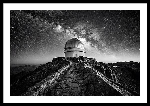 Observatory Dome Under Stars
