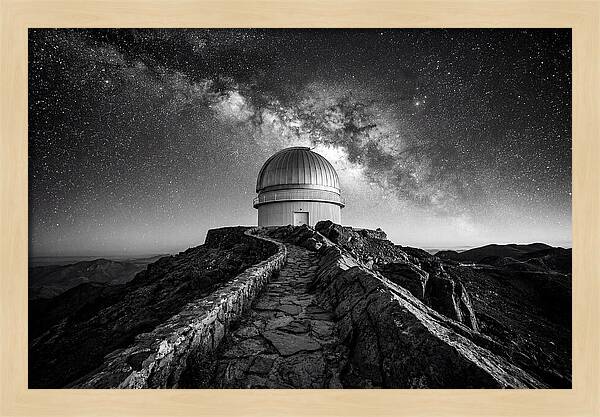 Observatory Dome Under Stars