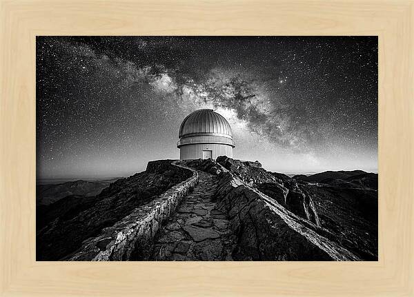 Observatory Dome Under Stars