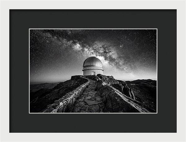 Observatory Dome Under Stars