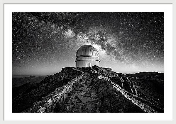 Observatory Dome Under Stars
