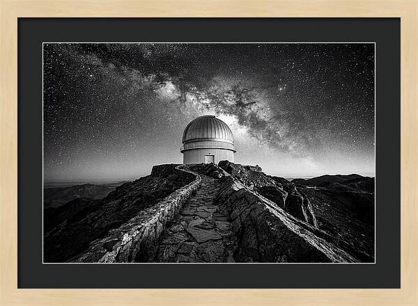 Observatory Dome Under Stars