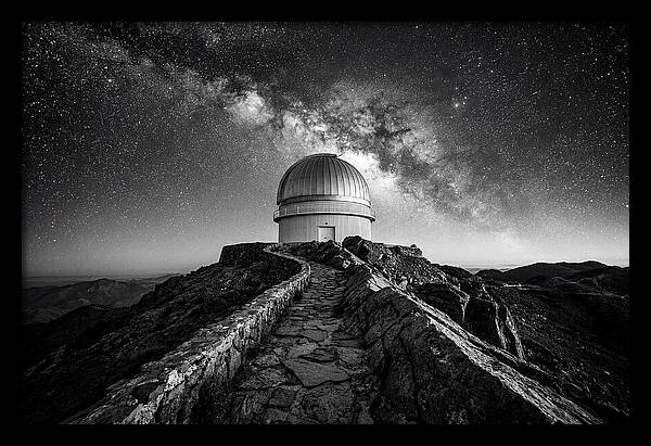 Observatory Dome Under Stars