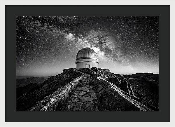 Observatory Dome Under Stars