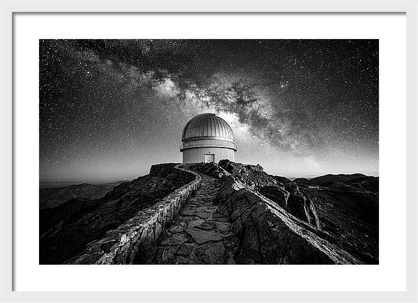 Observatory Dome Under Stars