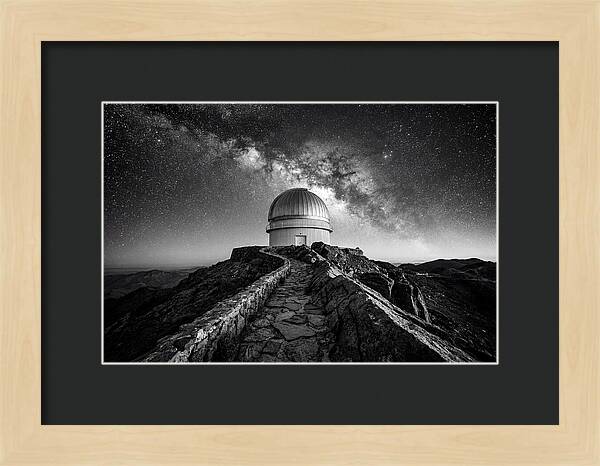 Observatory Dome Under Stars