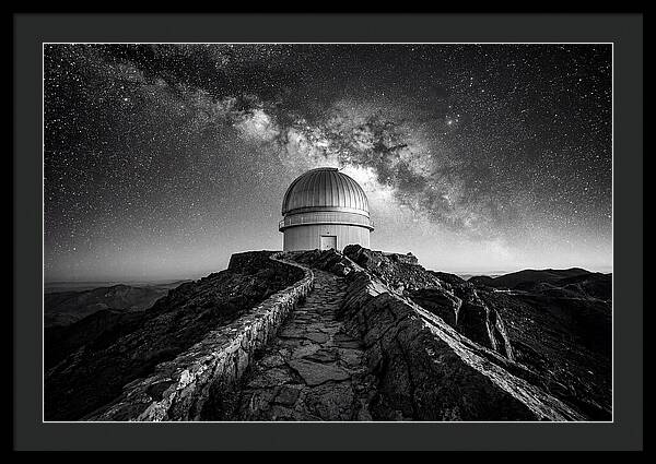 Observatory Dome Under Stars