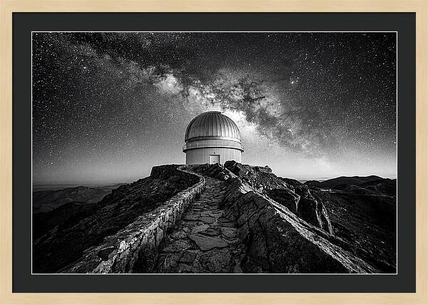 Observatory Dome Under Stars