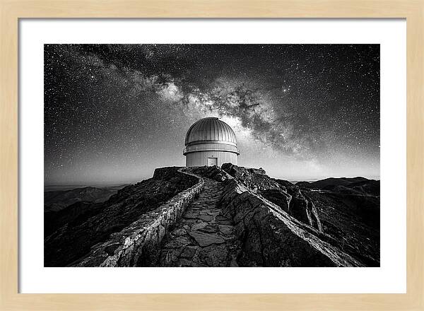 Observatory Dome Under Stars