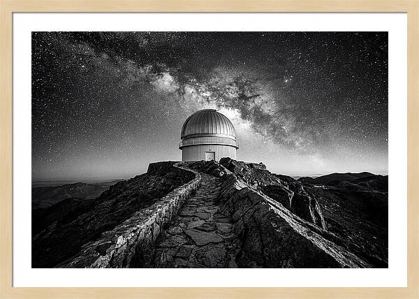 Observatory Dome Under Stars