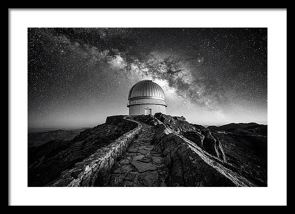 Observatory Dome Under Stars
