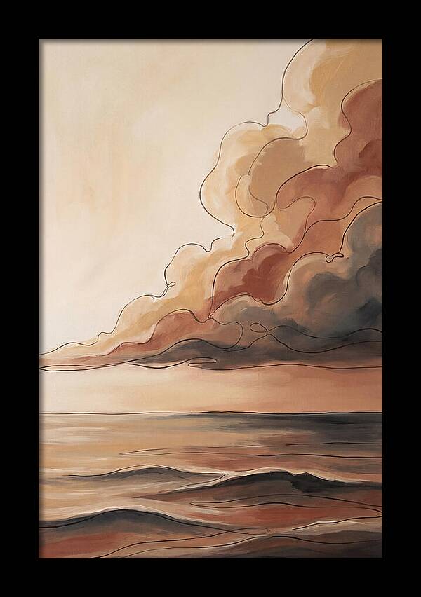 Ocean Horizon With Dramatic Clouds