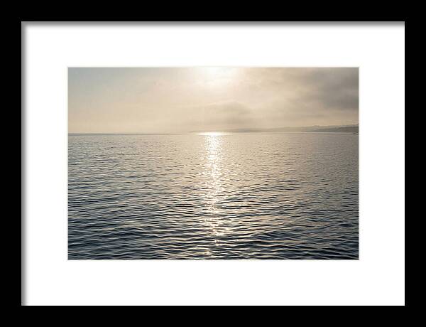 Ocean Surface With Sun Sparkle Path