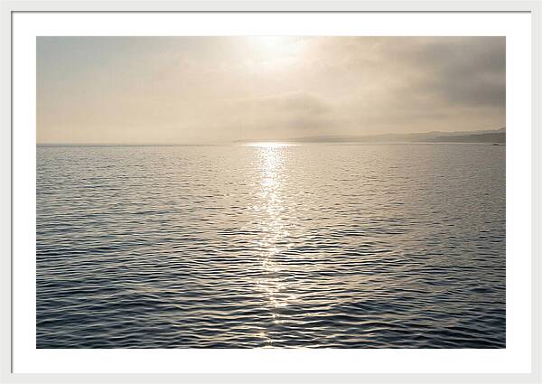 Ocean Surface With Sun Sparkle Path