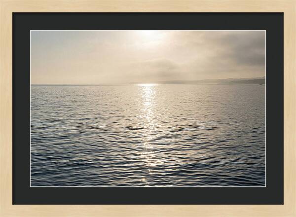 Ocean Surface With Sun Sparkle Path
