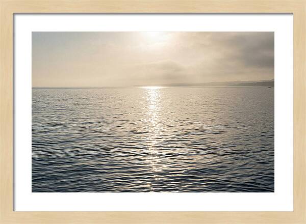 Ocean Surface With Sun Sparkle Path