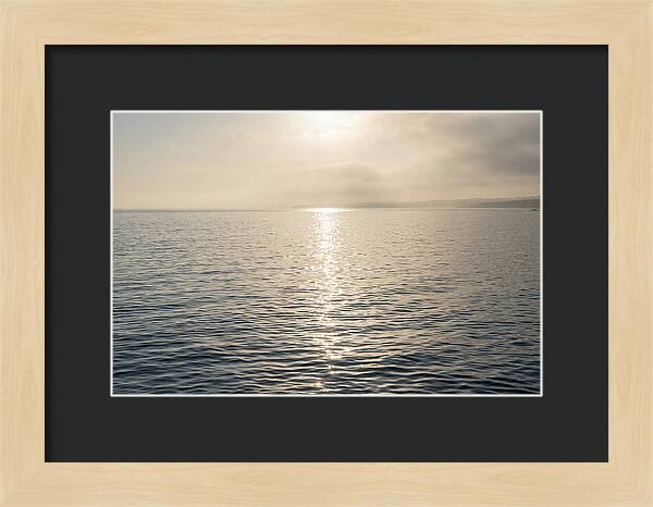 Ocean Surface With Sun Sparkle Path