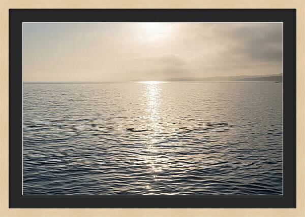 Ocean Surface With Sun Sparkle Path