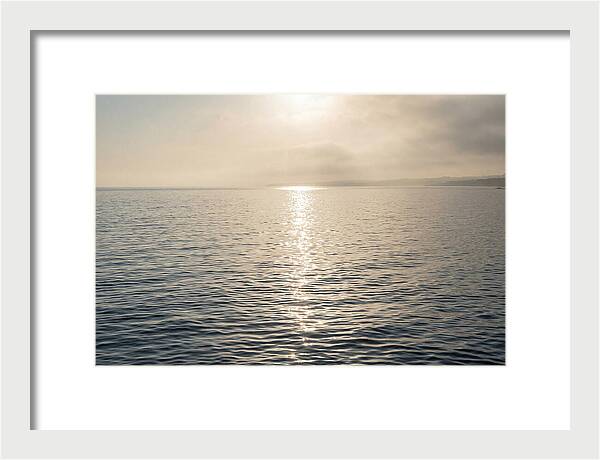 Ocean Surface With Sun Sparkle Path