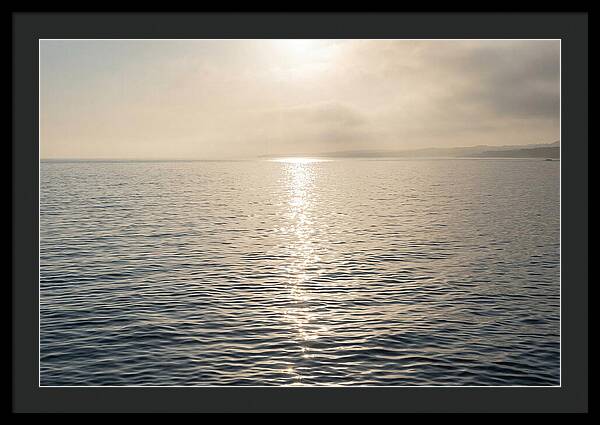 Ocean Surface With Sun Sparkle Path
