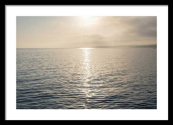 Ocean Surface With Sun Sparkle Path