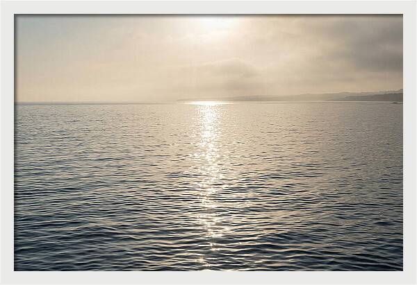 Ocean Surface With Sun Sparkle Path