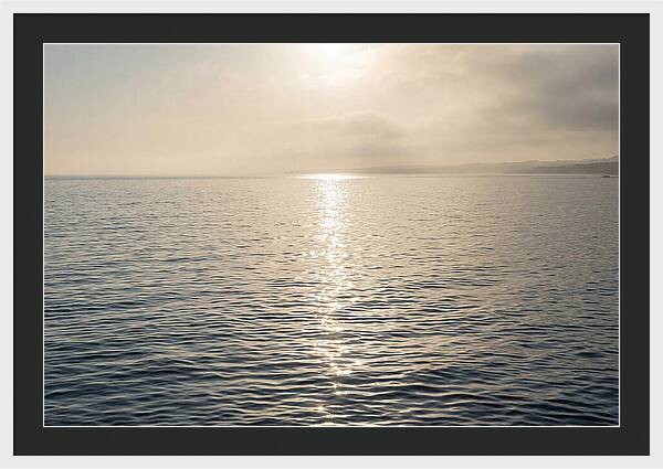 Ocean Surface With Sun Sparkle Path