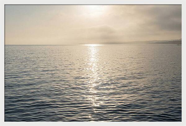 Ocean Surface With Sun Sparkle Path