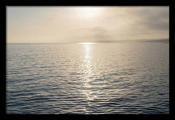 Ocean Surface With Sun Sparkle Path
