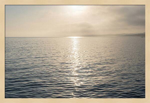 Ocean Surface With Sun Sparkle Path