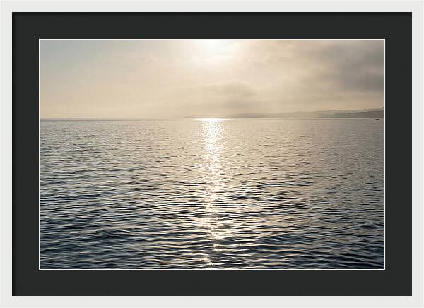 Ocean Surface With Sun Sparkle Path
