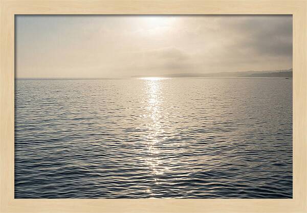 Ocean Surface With Sun Sparkle Path