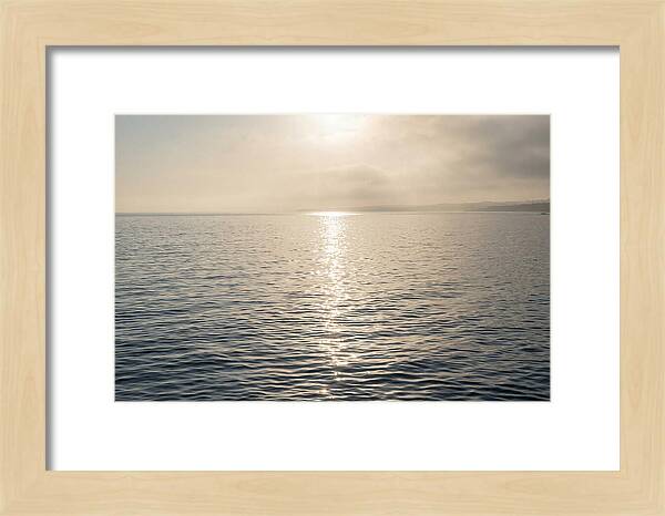 Ocean Surface With Sun Sparkle Path