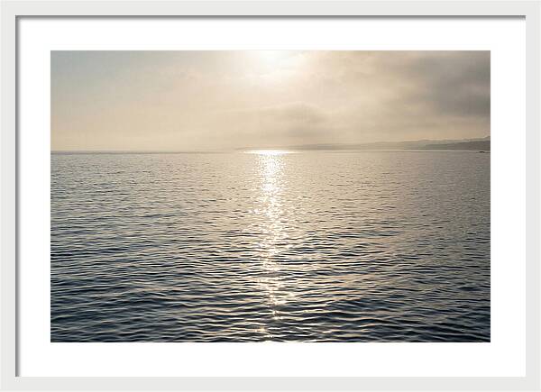 Ocean Surface With Sun Sparkle Path