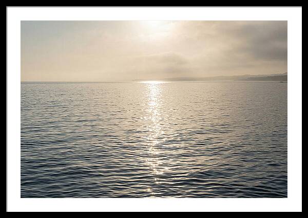 Ocean Surface With Sun Sparkle Path
