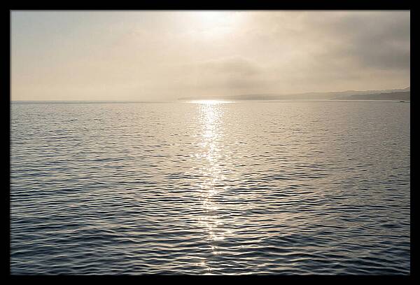 Ocean Surface With Sun Sparkle Path