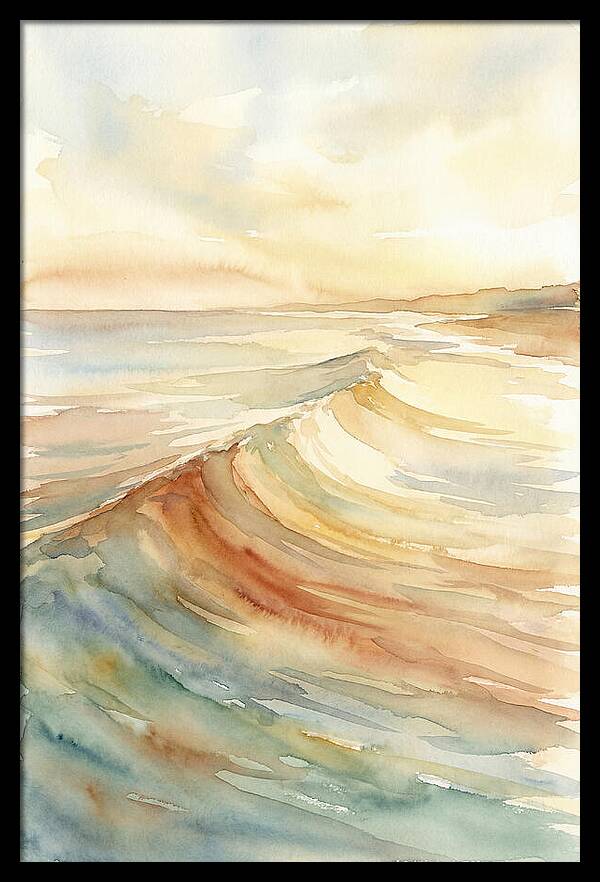 Ocean Swell Rolling Toward Shore