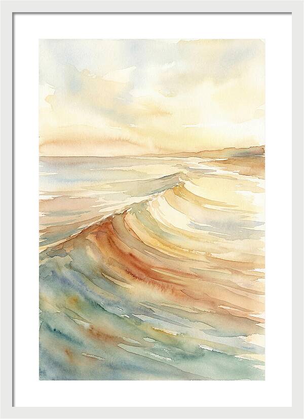 Ocean Swell Rolling Toward Shore