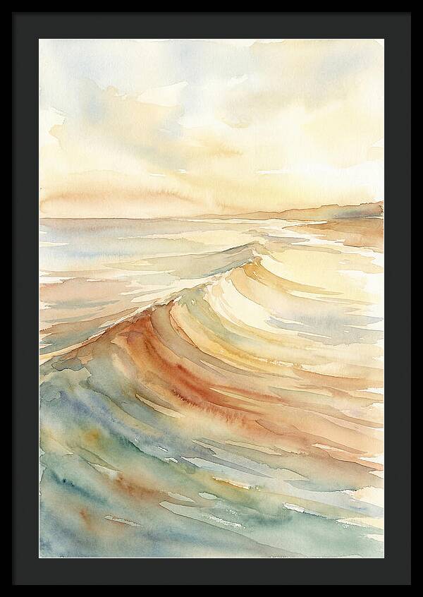 Ocean Swell Rolling Toward Shore