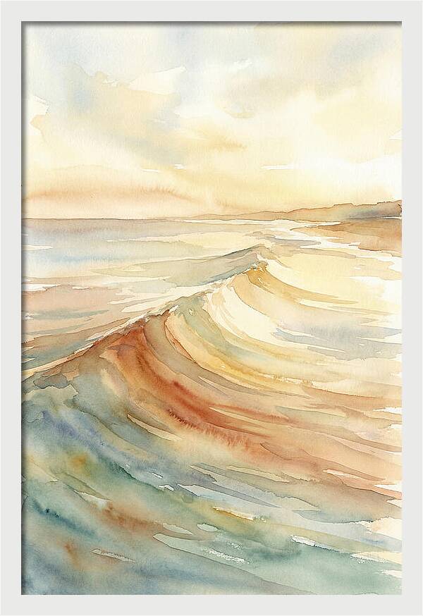 Ocean Swell Rolling Toward Shore