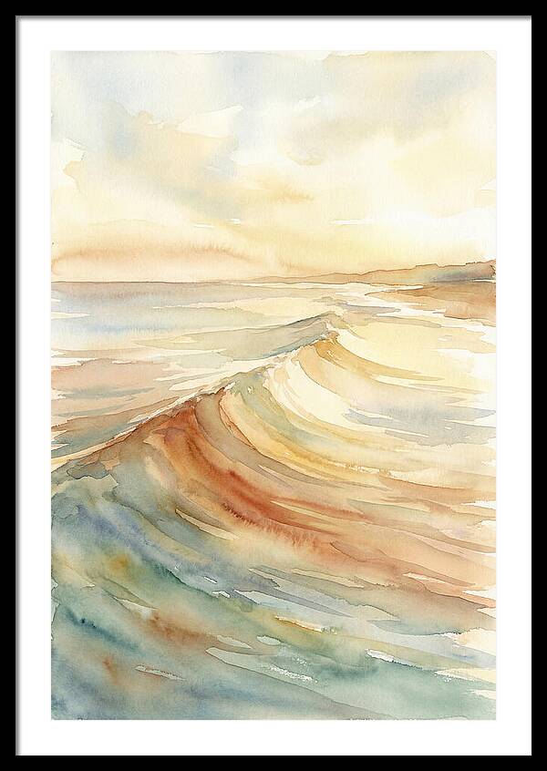 Ocean Swell Rolling Toward Shore