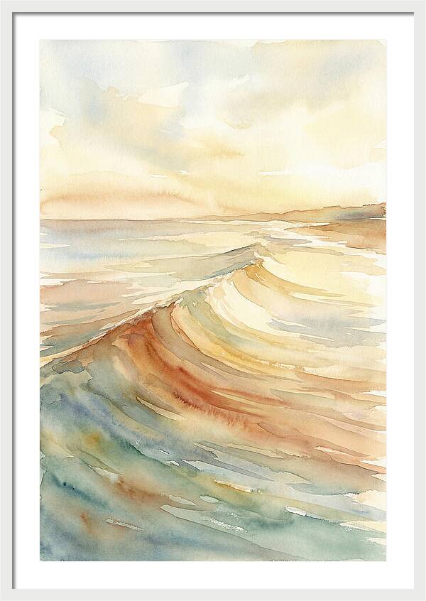 Ocean Swell Rolling Toward Shore