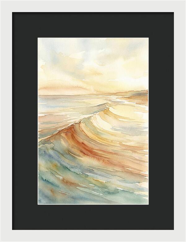Ocean Swell Rolling Toward Shore