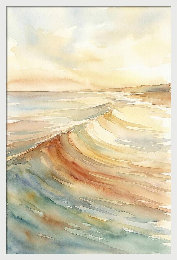Ocean Swell Rolling Toward Shore