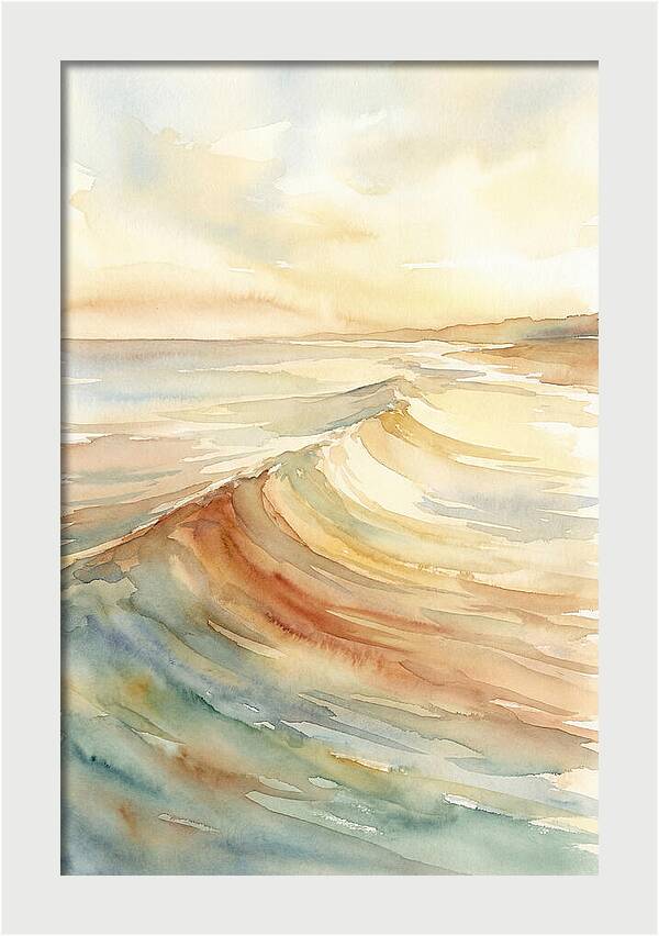 Ocean Swell Rolling Toward Shore