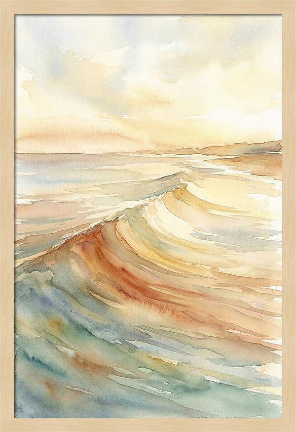 Ocean Swell Rolling Toward Shore