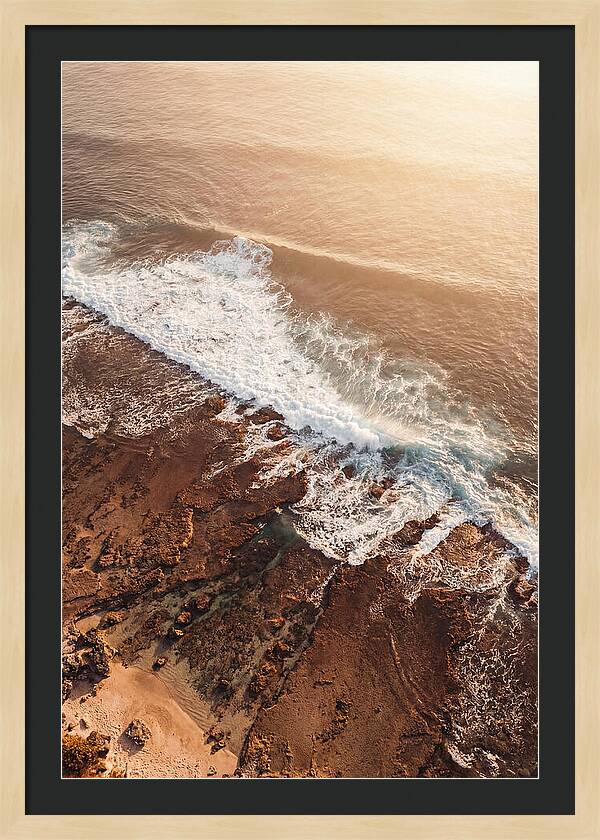 Ocean Wave Breaking On Reef
