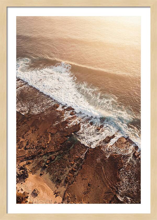 Ocean Wave Breaking On Reef